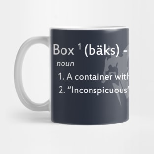 Box definition (white text) Mug